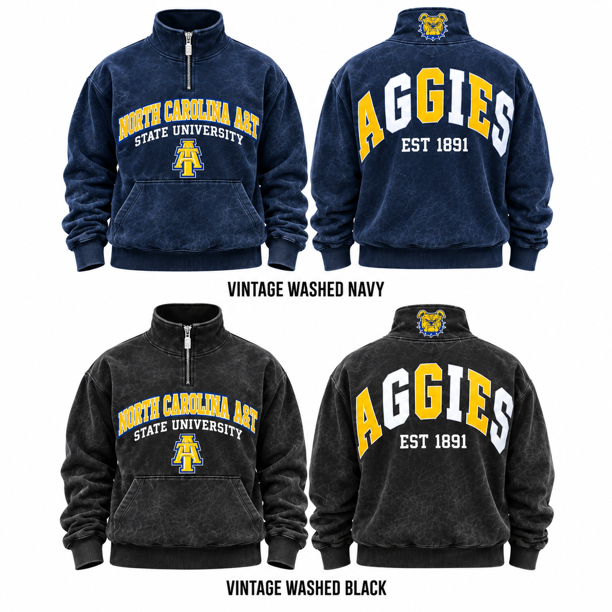 AGGIE 1/4 ZIP SWEATSHIRT