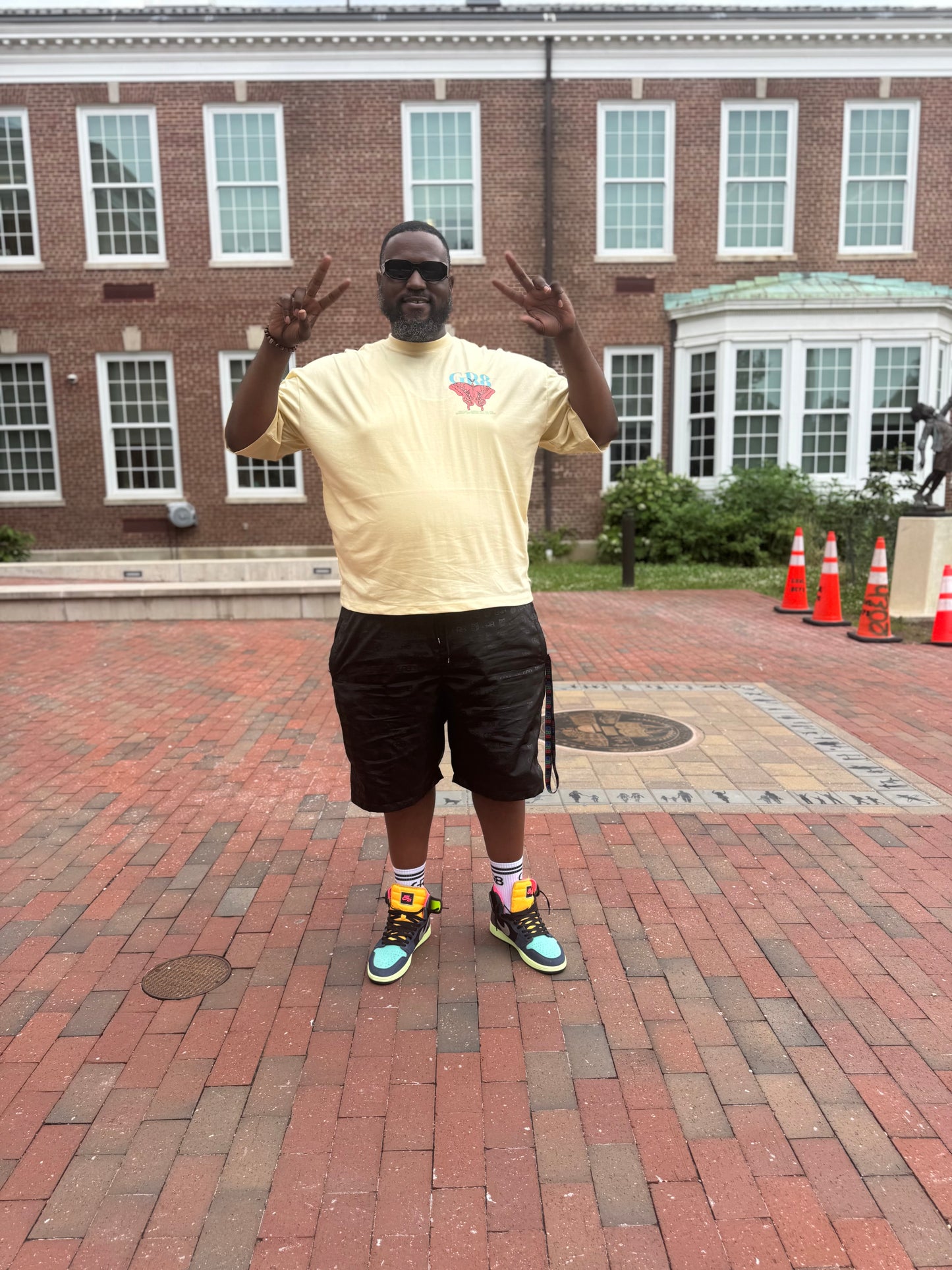 GR8 “Metamorphosis” Oversized Butterfly Tee - Light Yellow
