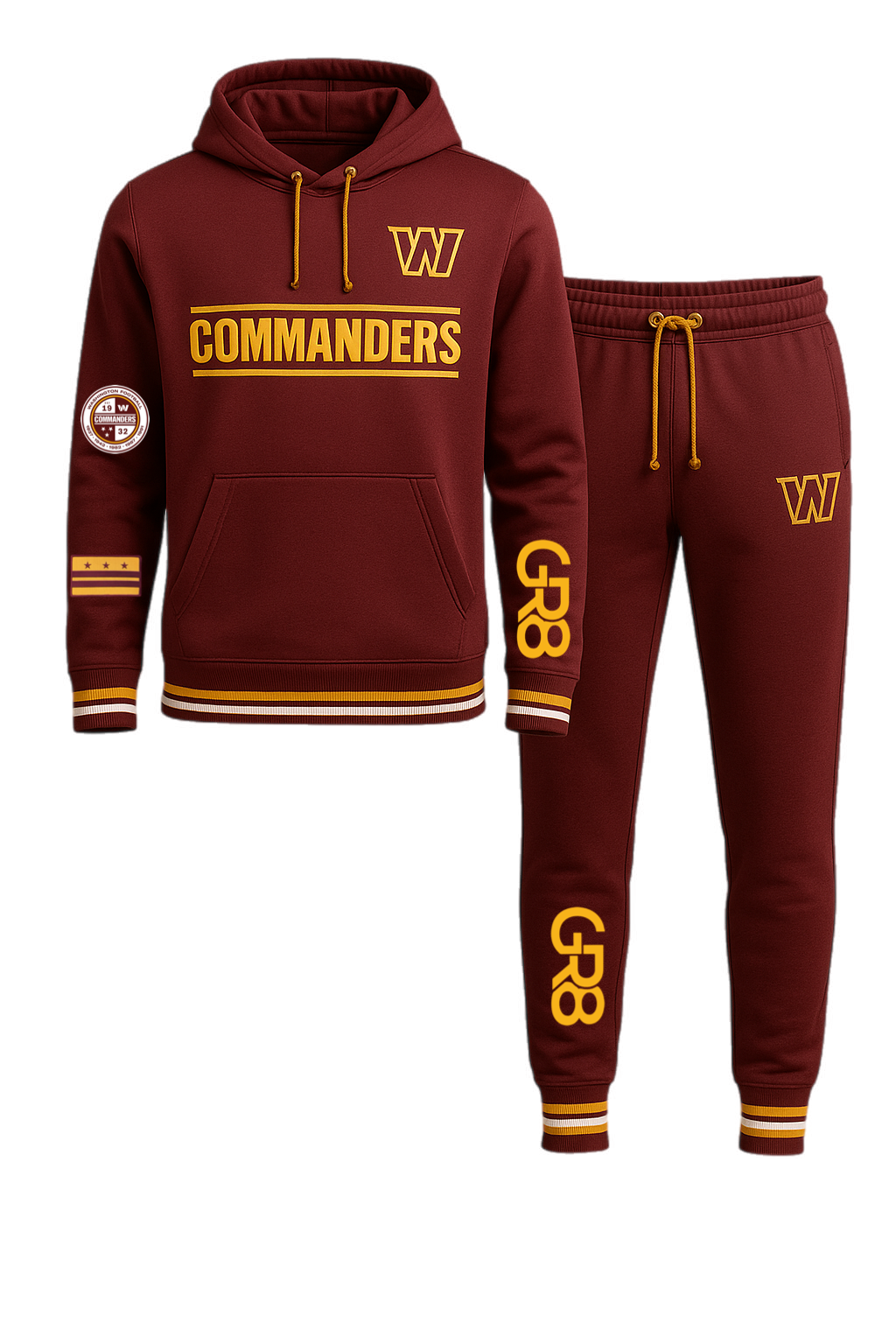 COMMANDERS VARSITY SWEATSUIT PREORDER