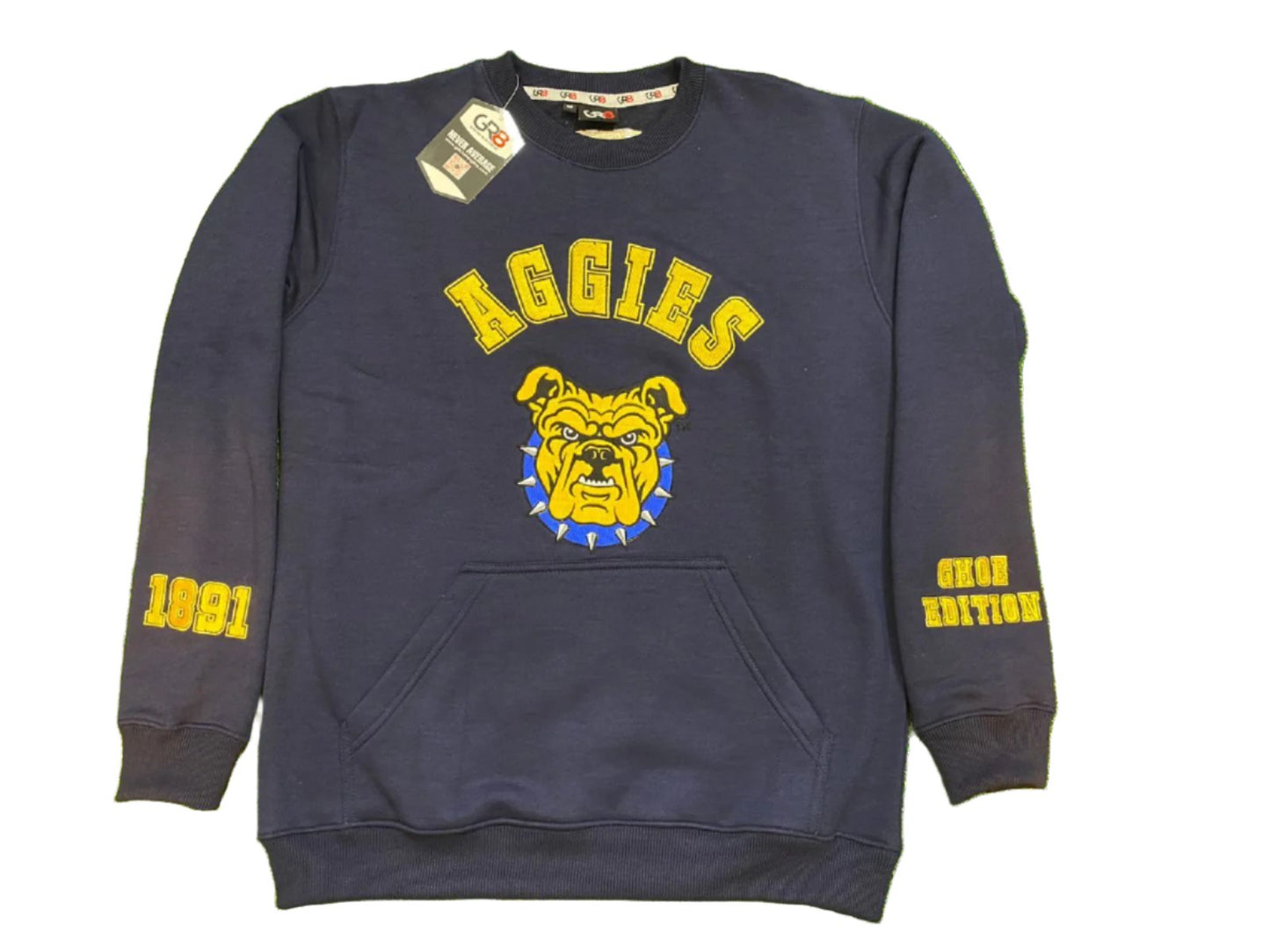 GR8 AGGIES CREWNECK GHOE EDITION - NAVY