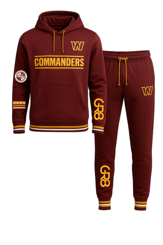 COMMANDERS VARSITY SWEATSUIT PREORDER