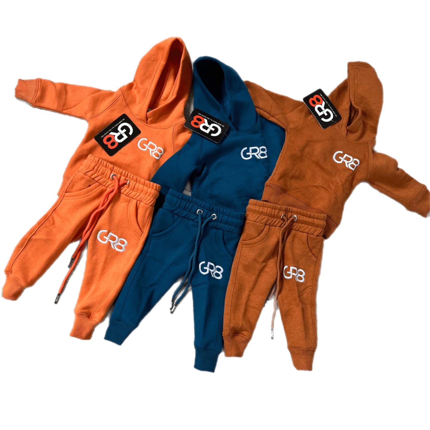 GR8 INFANT SETS - PEACH/CLASSIC BLUE/RUST