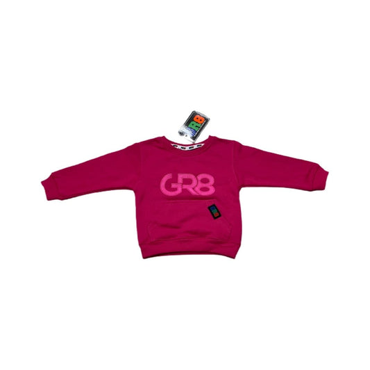 GR8 CREWNECK SWEATSHIRT - RASPBERRY SORBET | GR8 Clothing Line