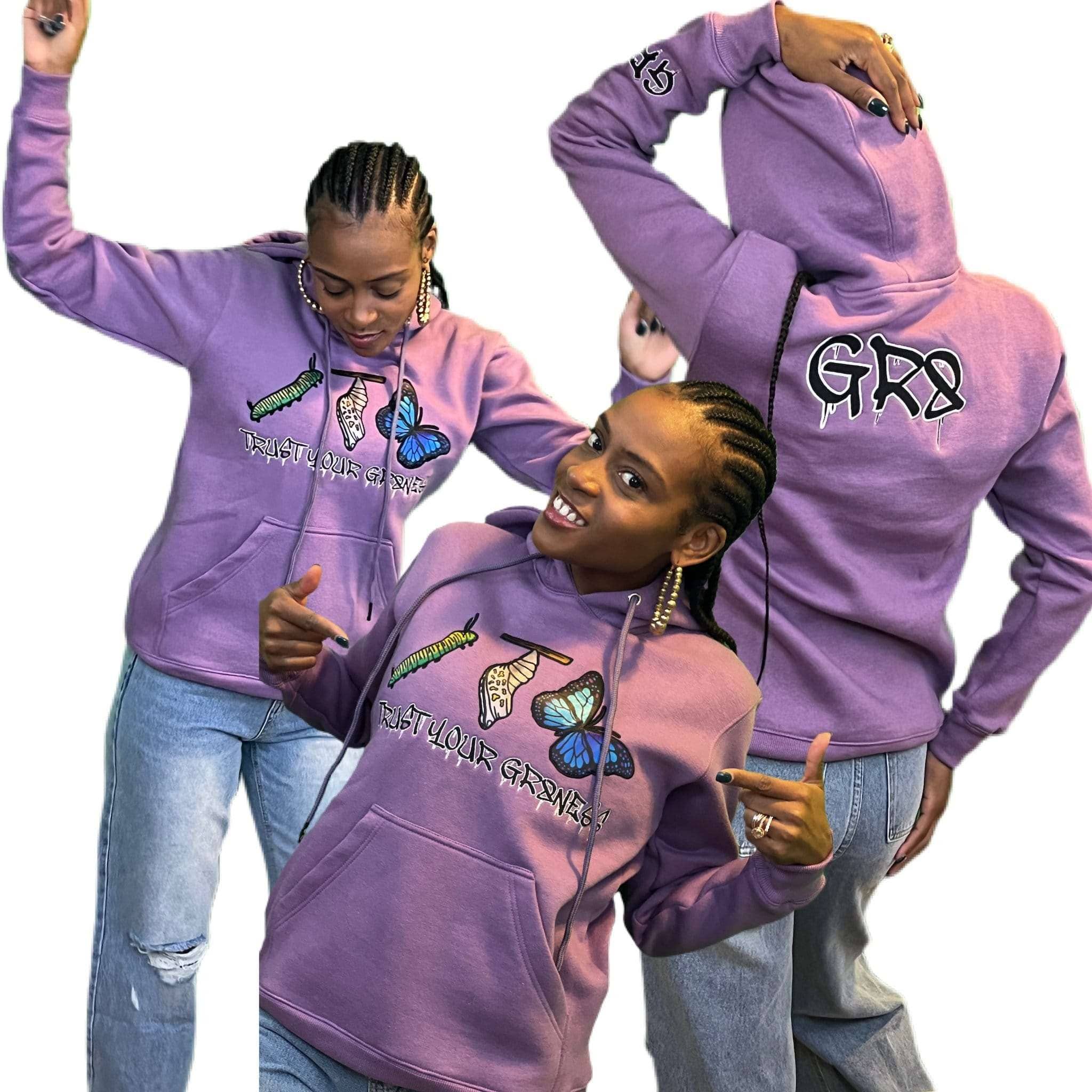 Light purple online hoodies