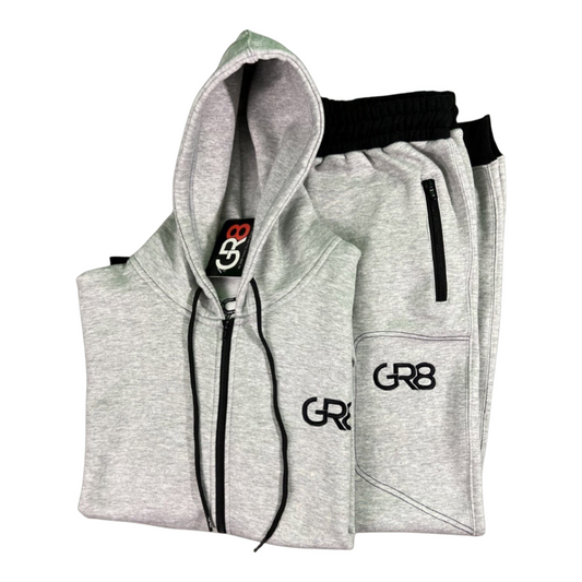 GR8 Zip-Up Sweatsuit - Gray/Black